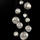 Axyaa LED Pendant Chandeliers for Modern Staircase Living Room Decor