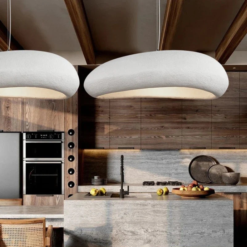 Axyaa Wabi Sabi Wind Chandeliers: LED E27 Pendant Lamps, Nordic Resin Design.