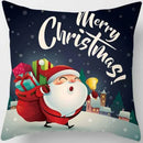 Christmas Elk Print Pillowcase 45x45cm for Sofa, Car, Bedroom, Living Room by Axyaa