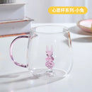 Axyaa 3D Cartoon Animal Glass Cup - Cute Single Layer Cup for Water, Coffee, Juice