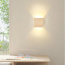 Axyaa Walnut Wood LED Wall Lamp for Room Decor & Lighting