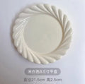 Axyaa Ceramic Breakfast and Dessert Plates - High-Quality Household Dishes
