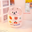 Axyaa Bear Desktop Organizer with Lid & Pen Holder - Cute & Multifunctional