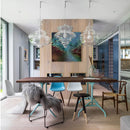 Axyaa Industrial Vintage Glass Pendant Lamp for Bar Dining Room Lighting