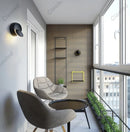 Axyaa Crescent Wall Lamp: 360° Rotating, Bedroom & Living Room Decor
