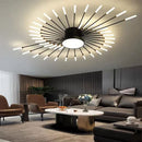 Axyaa Creative Fan LED Ceiling Lamp for Modern Living Room Decor