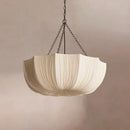 Axyaa Wabi Sabi Retro Fabric Pendant Lights Chandelier LED Hanging Lamp