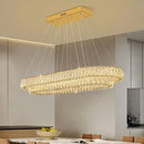 Axyaa Crystal Chandelier Stair Pendant Lamp Living Room Interior Lighting