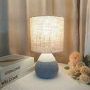 Axyaa Retro Ceramics Desk Lamp Romantic Home Decoration LED Table Lamp