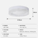 Axyaa LED Crystal Ceiling Light - Modern Design for Home Decor