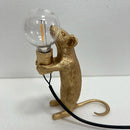 Axyaa Resin Animal LED Desk Lamp - Rat Cat Squirrel Night Light