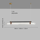 Axyaa Acrylic Strip Pendant Light: Modern Nordic Design for Dining Room, Bar Counter & More