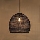 Natural Bamboo Wicker Chandelier Lampshade by Axyaa