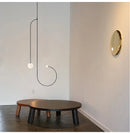 Axyaa Geometric Line Pendant Light - Minimalist Nordic Design for Home & Commercial Spaces