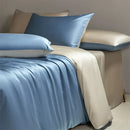 Axyaa Luxe Silk Bedding Set: Smooth Nude Sleeping Essentials