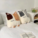 Axyaa Cartoon Cat Pillow Sofa Bedhead Cat Cushion Backrest Sleeping Pillow