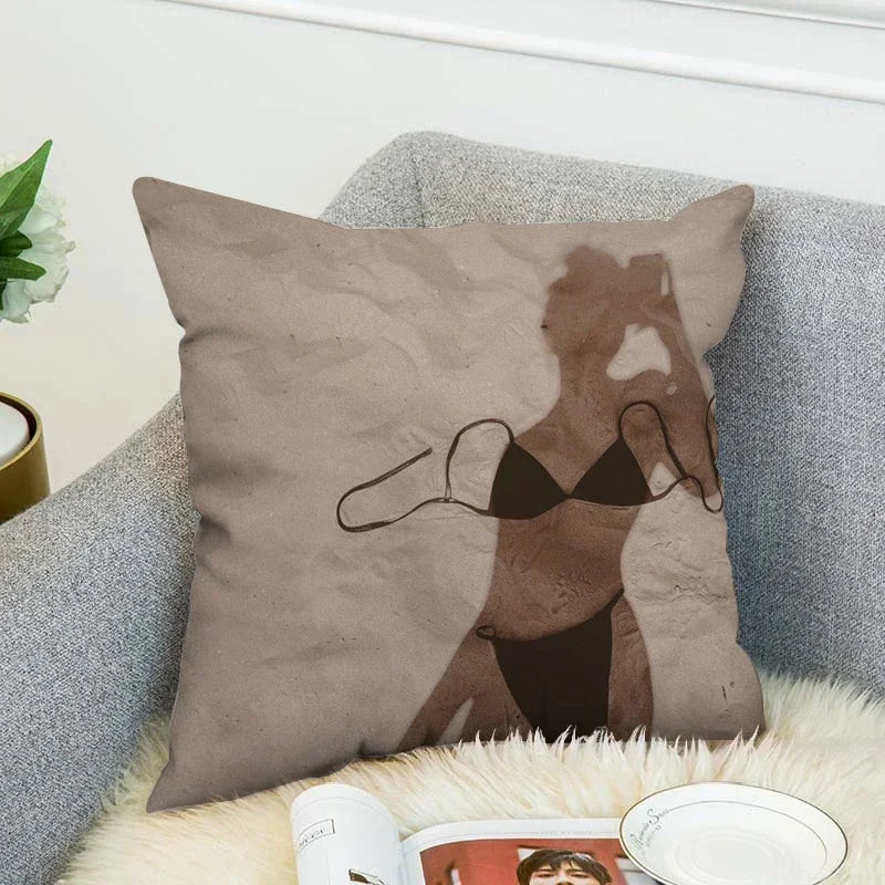 Axyaa Toiletpaper Body Pillow Cover 40x40 Decorative Cushion Case for Bed and Sofa
