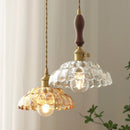 Axyaa Glass LED Pendant Light: Modern Hanging Lamp for Dining Room, Bedroom, Kitchen
