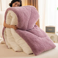 Axyaa Jacquard Velvet Winter Blanket - Cozy & Weighted Single/Double Comforter