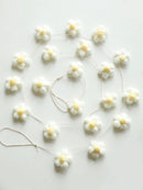 Axyaa Flower Garland: Boho White & Yellow Wall Hanging for Home Decor & Weddings