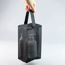Axyaa Clear Black Cosmetic Bag Organizer for Travel Toiletries & Makeup Storage