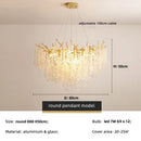 Luxury Axyaa Branch LED Pendant Lights, Gold Lustre Aluminium Lamparas
