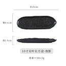 Axyaa Ceramic Leaf Plate Set for Sushi, Sashimi, Hot Pot, Barbecue - Japanese Tableware
