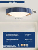 Axyaa Modern Nordic Round LED Ceiling Light with Remote Control