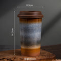 Ceramic Axyaa Coffee Cup with Silicone Cover - Set of 2