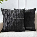 Pink Retro Fluffy Soft Throw Pillowcover 45x45 by Axyaa