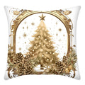 Axyaa Christmas Home Decor Pillow Cover Suite -Santa Claus Snowman Gingerbread