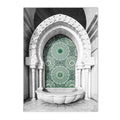 Ayatul Kursi Green Canvas Wall Art Print by Axyaa - Living Room Home Decor