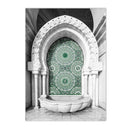 Ayatul Kursi Green Canvas Wall Art Print by Axyaa - Living Room Home Decor