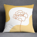 Nordic Abstract Printed Cushion Cover 45x45 cm for Home Decor by Axyaa