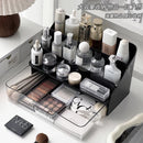 Axyaa Acrylic Makeup Organizer: Large Capacity Cosmetic Storage Box for Brushes, Lipstick & Skincare