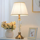 Axyaa Crystal Table Lamp | Modern Bedroom Bedside Light | European Home Decor