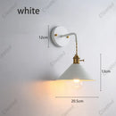 Axyaa Color Iron Wall Lamp for Living Room, Bedroom, Hallway - Retro Creative LED Lighting