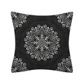 Axyaa Geometry Polyester Cushion Cover 45x45, Decorative Sofa Pillowcase Blue Yellow Black Home Décor