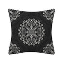 Axyaa Geometry Polyester Cushion Cover 45x45, Decorative Sofa Pillowcase Blue Yellow Black Home Décor