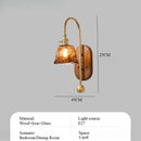 Axyaa Glass Wall Lamp, French Retro Aisle Style for Homestay Bedside