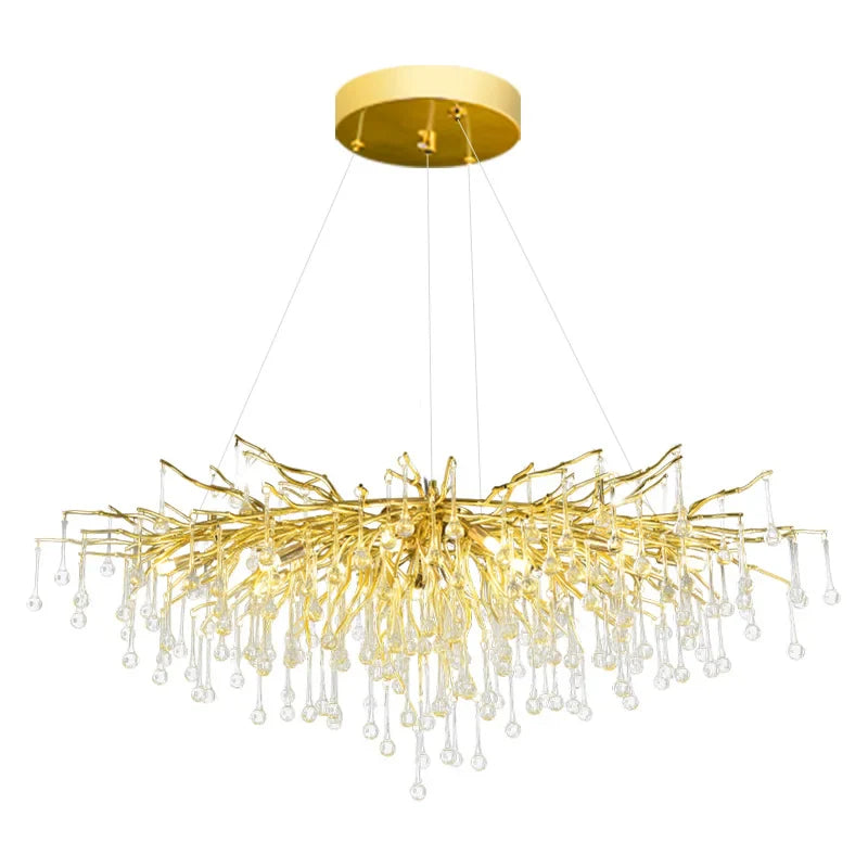 Luxury K9 Crystal LED Chandelier by Axyaa for Living & Dining Room