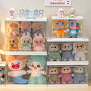 Axyaa Labubu Dolls Blind Box Display Rack - Transparent Acrylic Plush Toy Organizer
