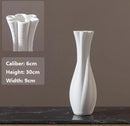Axyaa White Round Ceramic Vases | Handmade Terracotta Flower Pot Home Decor