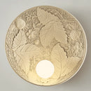 Axyaa High-End Retro White Bedside Wall Lamp with Milk White Glass Lampshade