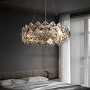Crystal Chandelier by Axyaa - Elegant Pendant Light for Living Room, Dining Room & Ceiling