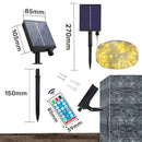 Axyaa Solar LED Rope String Light for Outdoor Garden Christams Party Decor