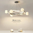 Axyaa Modern Ring Chandelier Dining Room Light Nordic Living Room Minimalist Lamp