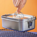 Axyaa Stainless Steel Bento Box: Large Double Layer Food Storage Container