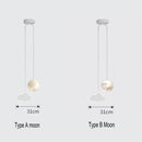 Axyaa Kids Star Cloud Moon Pendant Lamp with Remote Control Dimming