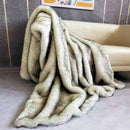 Axyaa Luxury Fox Fur Blanket: Soft & Fluffy Faux Fur Throws for Sofa Bed